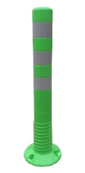 Paletto flessibile 750 mm verde con rifrangente